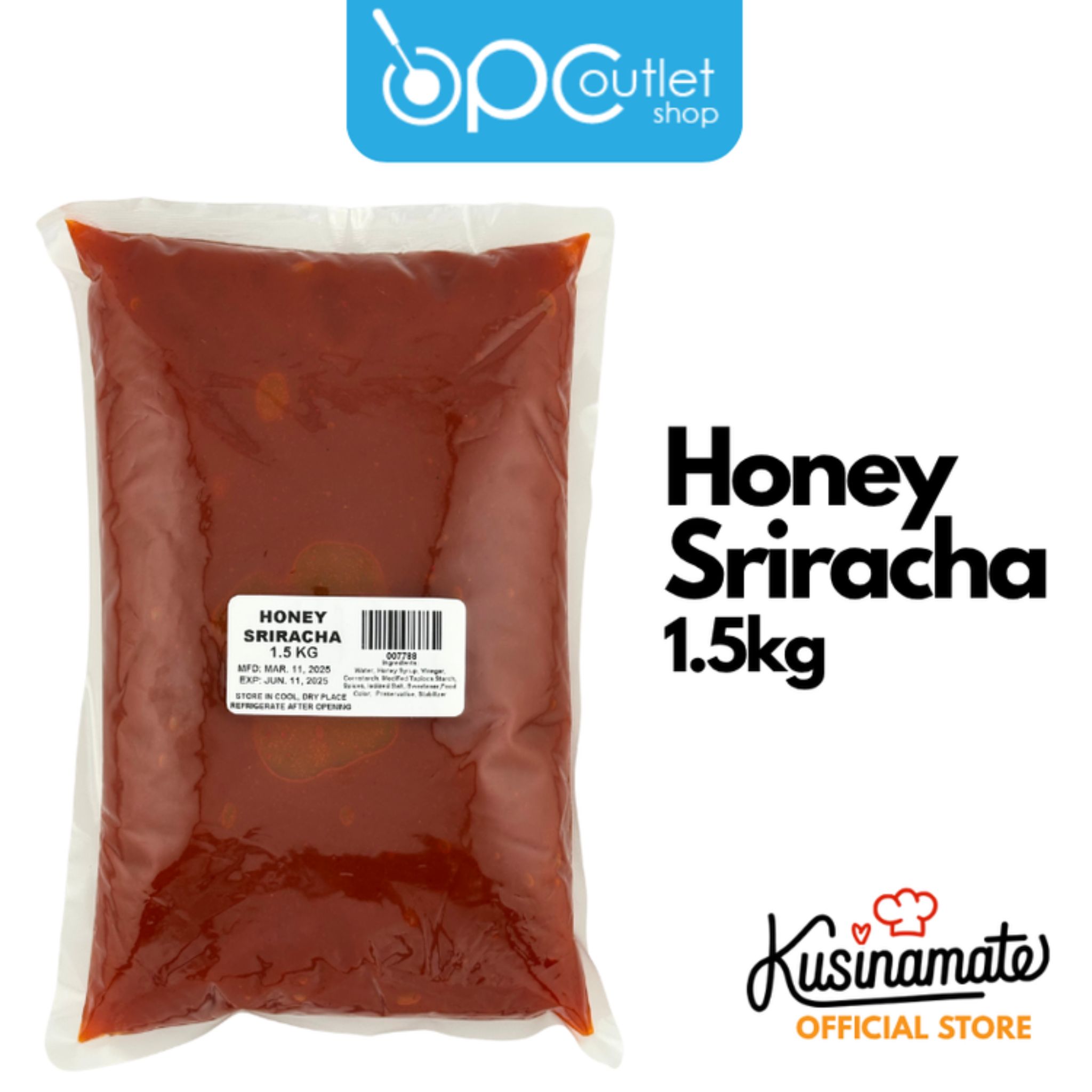 Kusinamate Honey Sriracha Sauce 1.5L